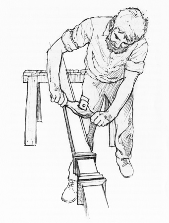 Eine Zeichnung aus The Building of the Queensland House: A Carpenters Handbook and Owners Manual