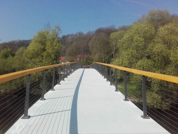 Fahrradbrcke in Neckartenzlingen vom Ingenieurbro Miebach