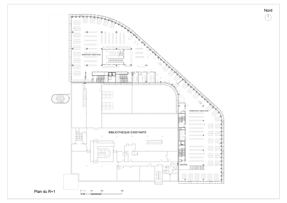 Unibibliothek, Erweiterung, Villetaneuse, Ropa Architecture, Paris