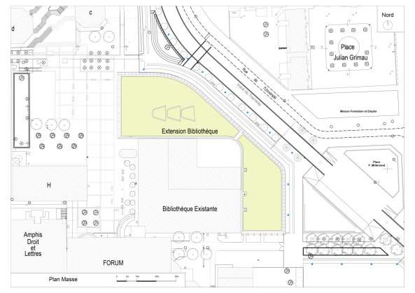Unibibliothek, Erweiterung, Villetaneuse, Ropa Architecture, Paris
