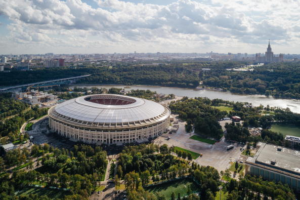 Das Moskauer Luzhniki ist das größte aller zwölf WM-Stadien.