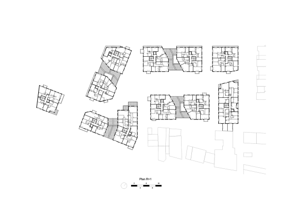 Brenac Gonzalez, Romainville, apartment complex, treehouse, Wohnanlage, Baumhaus