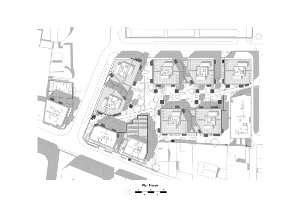 Brenac Gonzalez, Romainville, apartment complex, treehouse, Wohnanlage, Baumhaus