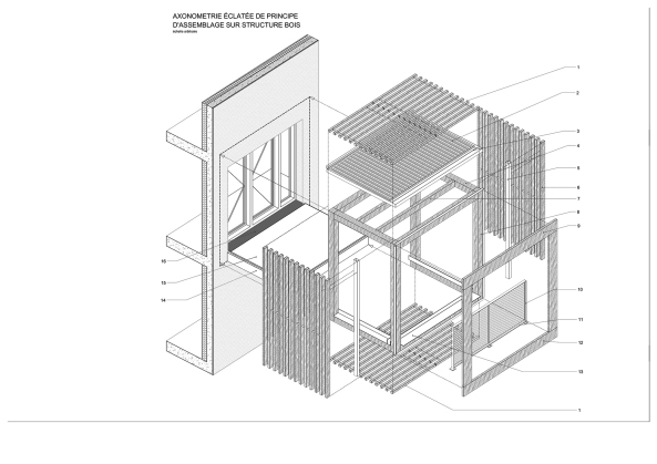 Brenac Gonzalez, Romainville, apartment complex, treehouse, Wohnanlage, Baumhaus