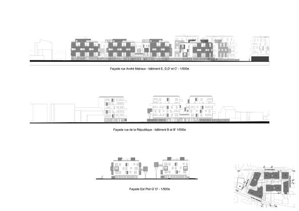 Brenac Gonzalez, Romainville, apartment complex, treehouse, Wohnanlage, Baumhaus