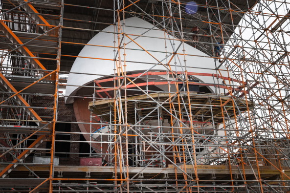 Baustellenbesuch bei Oscar Niemeyer in Leipzig