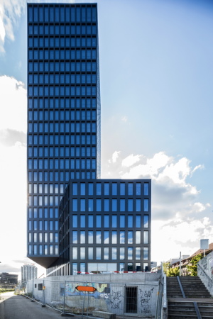 Solares Brohochhaus von Burckhardt+Partner in Basel