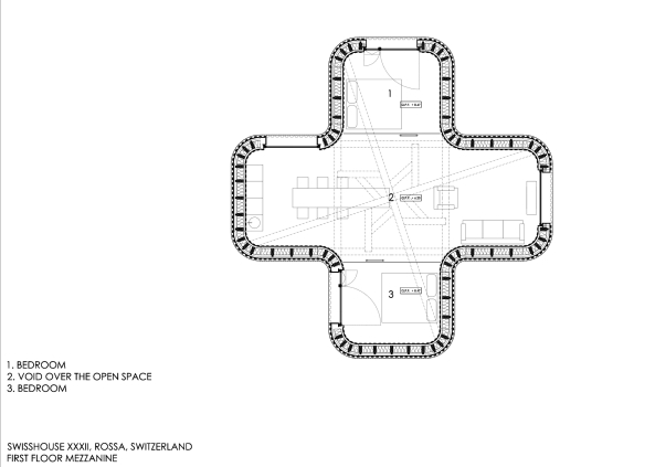 Grundriss erster Stock Mezzanine
