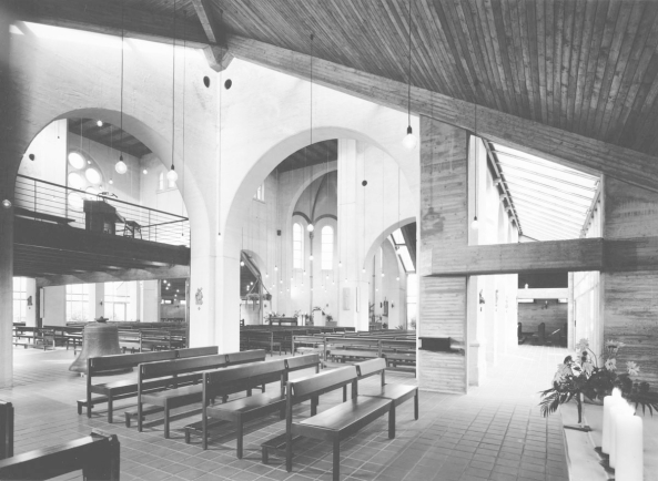 Kirche St. Marien in Herten-Langenbochum, Ergnzung und Sanierung, 1977
