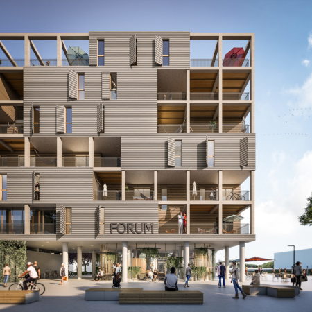 Vor einigen Wochen gewannen die Wiener Architekten heri + salli den Wettbewerb fr ein experimentelles Stadthaus mit Mischnutzung, das ab Ende nchsten Jahres in nur sechs Monaten errichtet werden soll.