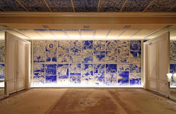 Praemium Imperiale 2018 in der Kategorie Malerei: Pierre Alechinsky. Decoration of the Salon of the Ministry of Culture, Paris, 1985