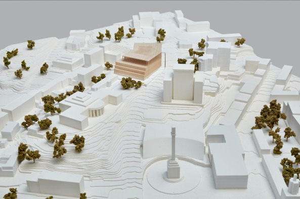 1. Preis: Kleihues + Kleihues, Berlin, Modell im stdtischen Kontext