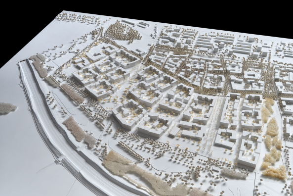 1. Preis fr Hild und K Architekten, Sergison Bates architects, Bro Krucker Architekten und Studio Vulkan Landschaftsarchitekten, Westansicht