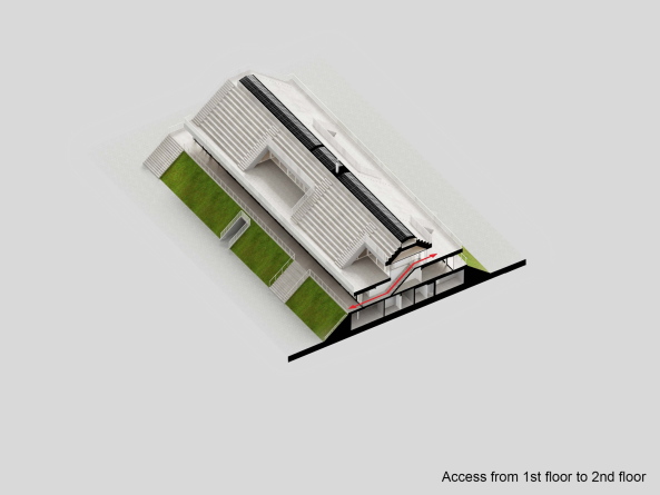 Verbindung der beiden Obergeschosse