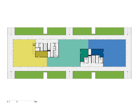 Die Gemeinschaftsfl�che bietet jedem Verein einen eigenen Bereich.