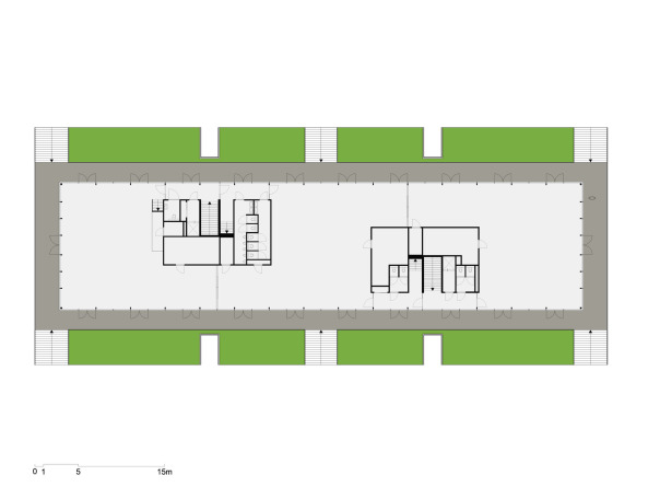 umlaufende Terrasse im 1. Obergeschoss