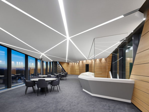 Der Veranstaltungsbereich auf dem Dach.