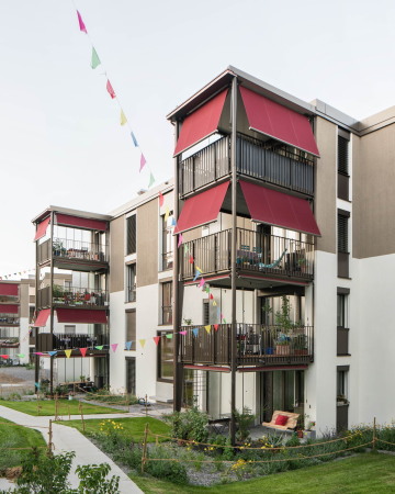 Wohnanlage, Wohnberbauung, housing, Meier Hug Architekten, Zrich, grner Innenhof