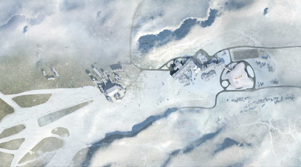 MAD architects, Konferenzzentrum, Grundsteinlegung, China, Yabuli, China Entrepreneur Forum