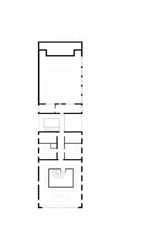 Erdgeschoss Bibliothek und Auditorium