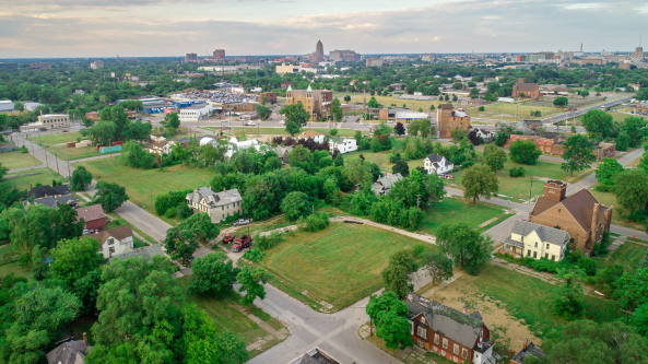 Experimentelle Wohnsiedlung von EC3 in Detroit