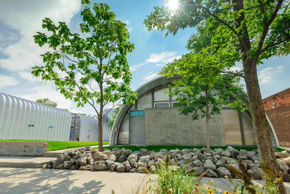 Experimentelle Wohnsiedlung von EC3 in Detroit