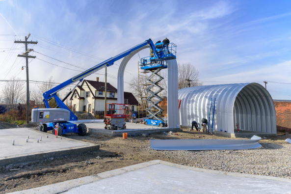 Experimentelle Wohnsiedlung von EC3 in Detroit