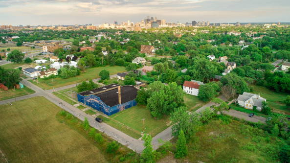 Experimentelle Wohnsiedlung von EC3 in Detroit