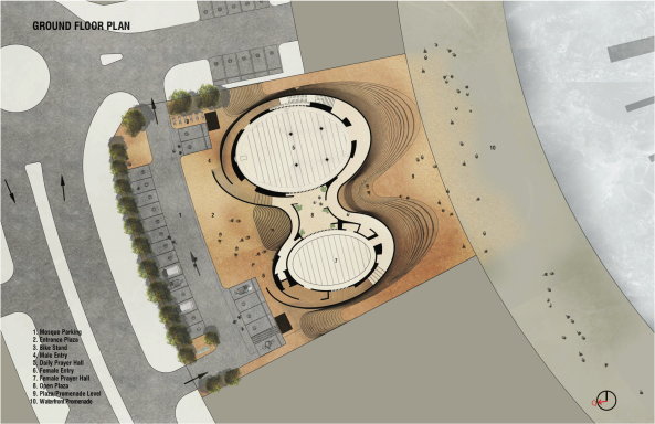 Grundriss Al Dana Moschee