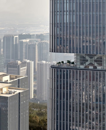Zwillingstürme, Hochhäuser, gmp, Zhengzhou, China, Neubau, Bürokomplex