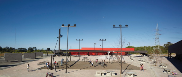 Smiljan Radic, San Pedro de La Paz, Bocca Sur, Stadtplatz, Beton, Farbe