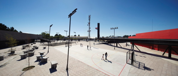 Smiljan Radic, San Pedro de La Paz, Bocca Sur, Stadtplatz, Beton, Farbe