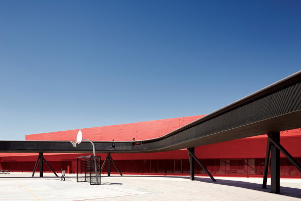 Smiljan Radic, San Pedro de La Paz, Bocca Sur, Stadtplatz, Beton, Farbe