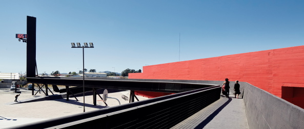 Smiljan Radic, San Pedro de La Paz, Bocca Sur, Stadtplatz, Beton, Farbe