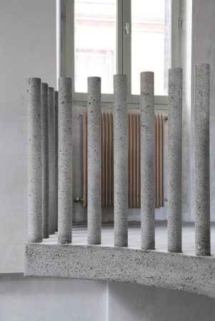 Betontreppe, BAST, Toulouse, Einfamilienhaus, Eingangsbereich, Renovierung