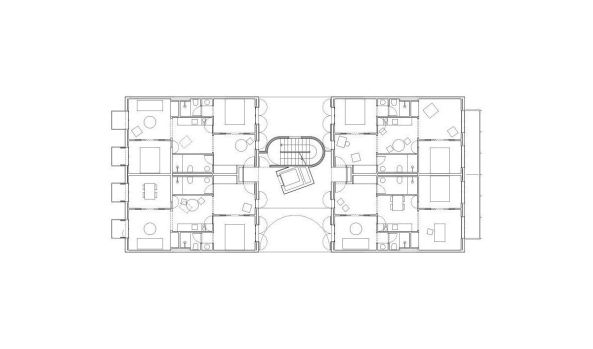 Typischer Etagengrundriss