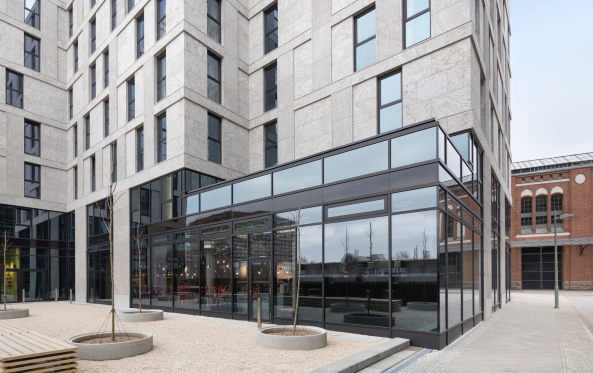 Hotel, Meininger, Postbahnof, Berlin, Eastside Gallery, Tchoban Voss