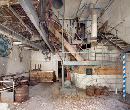 Die Brauanlage hatte schon bessere Tage.