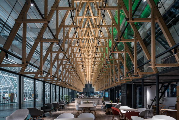 Umgebaute Textilfabrik in Changzhou von Atelier Archmixing