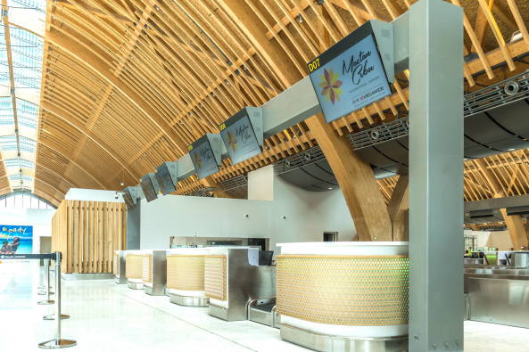 Flughafenterminal auf den Philippinen