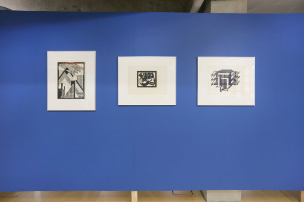 Frhe Arbeiten aus Schweizer Jahren von Hannes Meyers in der Ausstellung bauhaus imaginista, Moving Away: The Internationalist Architect, Moscow