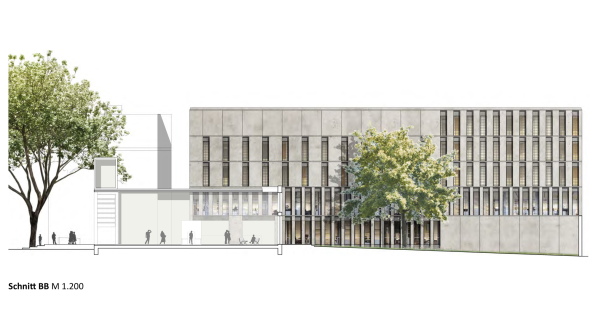 1. Preis: l�onwohlhage (Berlin), Schnitt B-B