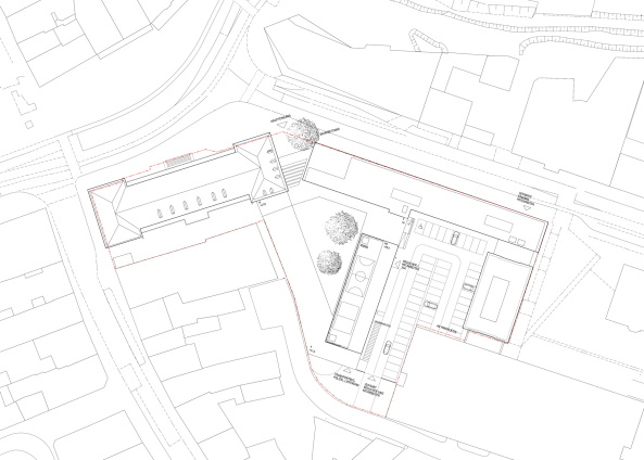 2. Preis: rw+ (Berlin) und Martin Schmitt Architektur (Berlin), Lageplan