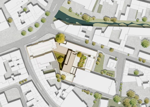 1. Preis: l�onwohlhage (Berlin), Lageplan