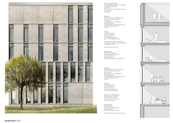 1. Preis: l�onwohlhage (Berlin), Detailschnitt