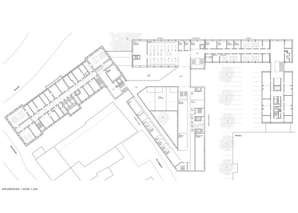 3. Preis: harris + kurrle (Stuttgart), Grundriss 1. Obergeschoss