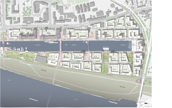 Deutzer Hafen: illustrativer Rahmenplan