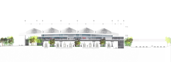 Ansicht der Ostfassade