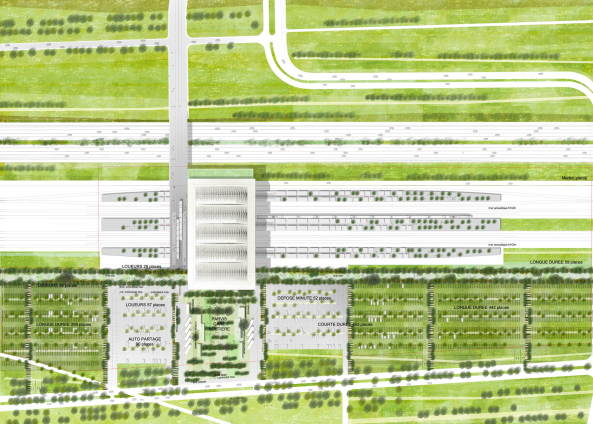 Lageplan der TGV-Station