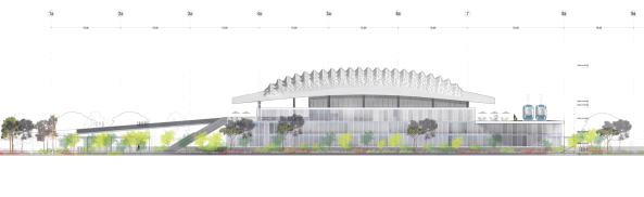 Ansicht der Nordfassade
